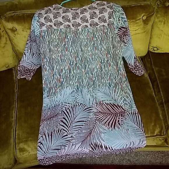 Fig and Tree Palm multi print Blouse - Picture 2 of 2